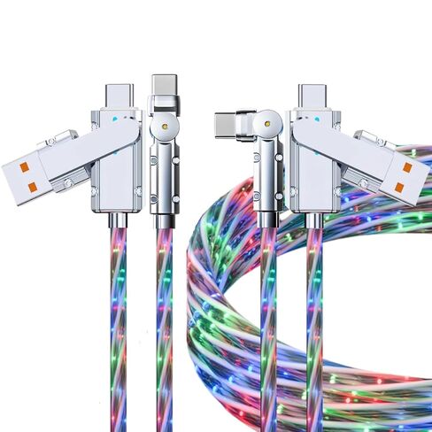 Light up USB-C Cable 2 Pack 5ft USB C to USB C Cable Multicolored RGB Colorful Gradual Type C to C Cord LED Cable Type C Charger Cord for iPhone 17 16 15 Samsung Galaxy S25 S24 S23 S22,Laptops in Saudi Arabia