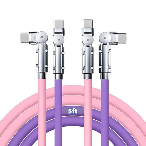 Light up USB-C Cable 2 Pack 5ft USB C to USB C Cable Multicolored RGB Colorful Gradual Type C to C Cord LED Cable Type C Charger Cord for iPhone 17 16 15 Samsung Galaxy S25 S24 S23 S22,Laptops in Saudi Arabia