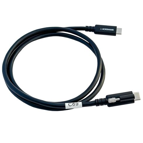 كابل Acroname USB-C USB4 المحوري، قفل برغي واحد بسرعة 40 جيجابت في الثانية EPR 240W Multipack (الكمية 5) in Kuwait
