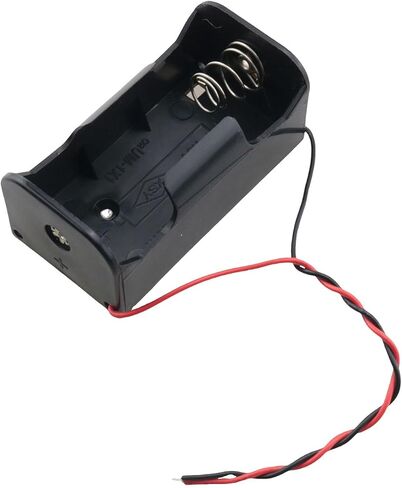 TAODAN 2PCS Black External Power Supply Single Slot 1.5V D Battery Holders with Leads Electronics Home Chargers Accessories in Saudi Arabia