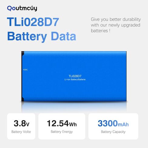 TLi028D7 3300mAh Replacement Battery for TCL 30 LE 4188S ION X Z T607DL, New 0 Cycle Rechargeable Li-ion Cell, High Capacity Compatible with TCL 30 LE / 4188S / ION X/Z / T607DL Smartphones in Kuwait