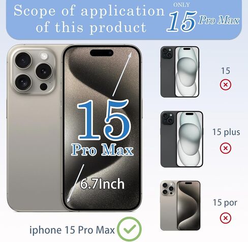 15 Pro Max استبدال الزجاج الخلفي مع كابل مرن للشحن اللاسلكي وإطار الكاميرا جميع الأجزاء لهاتف iPhone 15 Pro Max (6.7 بوصة، تيتانيوم طبيعي) استبدال شريط مقاوم للماء للمعدات in Kuwait