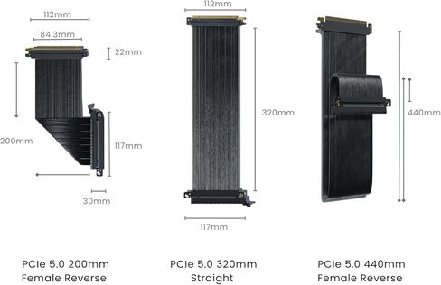 حافظة كمبيوتر الألعاب SSUPD Meshroom S V2 Mini-ITX (SFF) مع كابل SSUPD PCIe 5.0 x16 Riser 440 مم in Kuwait