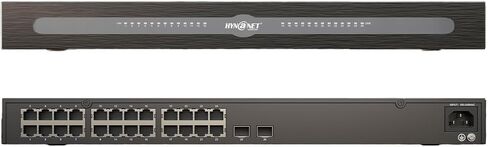 محول شبكة إيثرنت غير مُدار بـ 24 منفذ جيجابت مع فتحتين جيجابت SFP+، موزع إيثرنت 10/100/1000 ميجابت في الثانية للمكتب والمنزل، تصميم معدني مقاس 19 بوصة in Kuwait