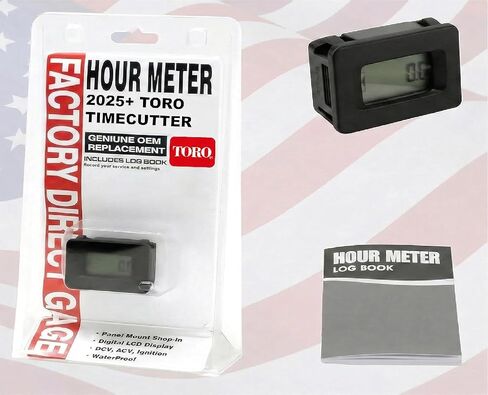 Hardline Products USA Digital Panel Mount Hour/Tach Meter لـ Toro - MTD - Bad Boy - Cub Cadet - Troy -Bilt - Briggs and Stratton - N310 in Saudi Arabia