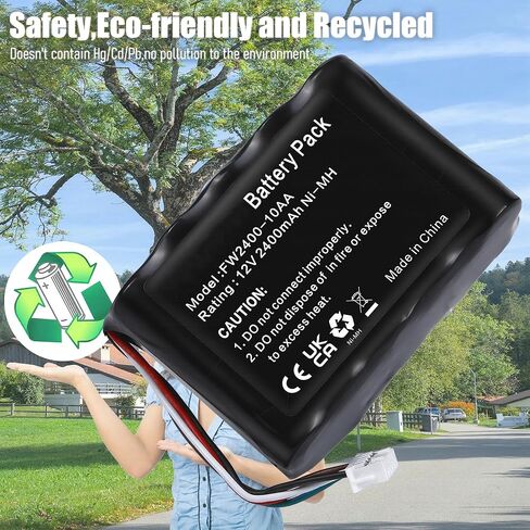 Replacement Battery 2400mAh 12V Compatible with Logitech Squeezebox Radio, 533-000050, X-R0001, XR0001, 533-000050, HRMR15/51, NT210AAHCB10YMXZ Music Player NiMH Battery with Repair Tools in Kuwait