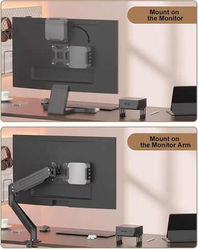 suptek Mac mini Mount Mini PC Mounting Bracket VESA Monitor Mount Extension Plate, Universal VESA Adapter Plate 75x75mm and100x100mm All Metal Mount Holder Bracket Kit for Mac mini M4/M4 Pro in Saudi Arabia