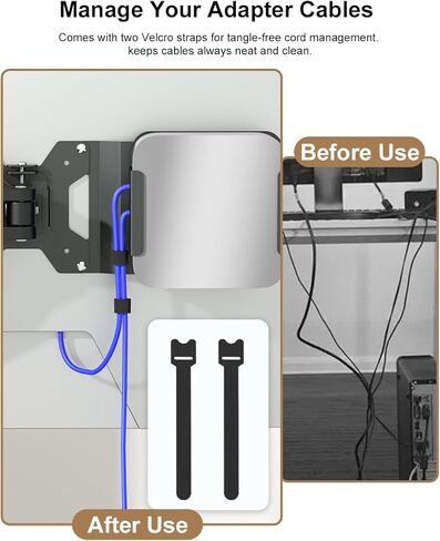 suptek Mac mini Mount Mini PC Mounting Bracket VESA Monitor Mount Extension Plate, Universal VESA Adapter Plate 75x75mm and100x100mm All Metal Mount Holder Bracket Kit for Mac mini M4/M4 Pro in Saudi Arabia