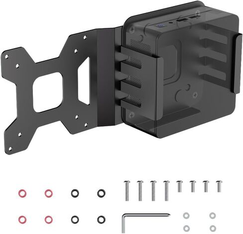 suptek Mac mini Mount Mini PC Mounting Bracket VESA Monitor Mount Extension Plate, Universal VESA Adapter Plate 75x75mm and100x100mm All Metal Mount Holder Bracket Kit for Mac mini M4/M4 Pro in Saudi Arabia
