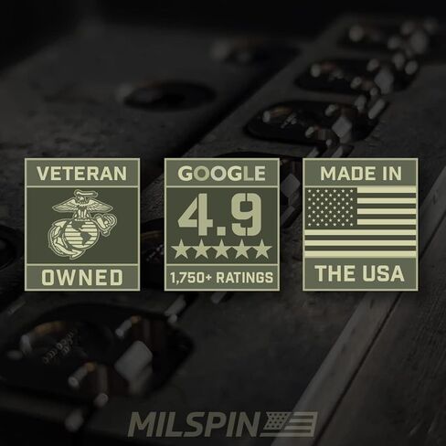 رافعة رافعة من الألومنيوم من فئة الطائرات من Milspin متوافقة مع Glock 17 و19 و19X و26 وPSA Dagger والمزيد مع قبضة منزلقة محسنة in Kuwait