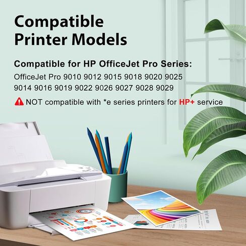 962 962XL خراطيش الحبر كومبو حزمة أحدث شريحة لخراطيش الحبر HP 962XL كومبو حزمة لـ HP962XL لحبر HP 962 لـ HP Officejet Pro 9010 9015 9020 9018 9025 طابعة أسود سماوي أرجواني أصفر، 4 عبوات in Kuwait