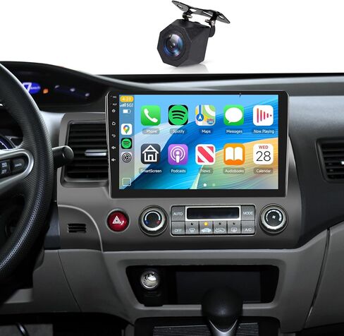 4+64G Android Car Sereo for Honda Civic 2006 2007 2008 2009 2010 2011 Radio with Wireless Carplay Android Auto 10.1“ Touch Screen for Honda Civic Car RadioBluetooth 5G WiFi GPS SWC Backup Camera in Saudi Arabia