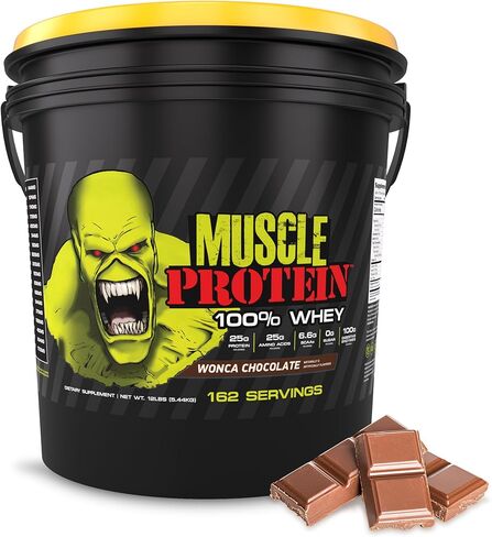 COLOSSAL LABS Muscle Whey Protein Flavored Protein Powder, 25,000mg Amino Acids/Serving, Cold Filtered(Packaging May Vary) (12 Pound (Bucket), Cookies & Cream) in Saudi Arabia