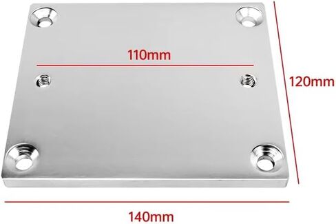 Aluminum Mounting Plate Rod Holder Mounting Base Rod Holder Attachment for B0BJ1PK9V7 and B0DM1RKXLH in Saudi Arabia