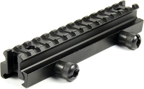 TACFUN See-Thru متوسط ​​0.75 بوصة قاعدة صعود Picatinny Weaver Rail Scope Mount 14 فتحة in Kuwait