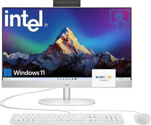كمبيوتر مكتبي HP 24 مقاس 23.8 بوصة يعمل باللمس FHD الكل في واحد للمكتب، أحدث وحدة معالجة مركزية Intel ثماني النواة من الجيل الثالث عشر (Beats i5-6360U)، ذاكرة الوصول العشوائي 8 جيجابايت، 256 جيجابايت PCIe SSD، HDMI، واي فاي، بلوتوث، Business AIO، Windows1 in Saudi Arabia