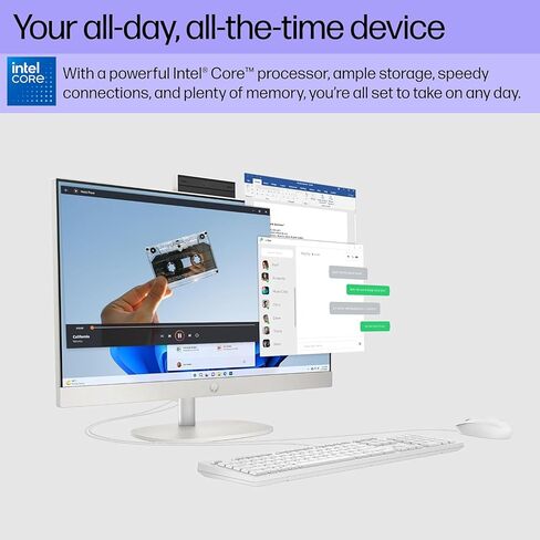 كمبيوتر مكتبي HP 24 مقاس 23.8 بوصة يعمل باللمس FHD الكل في واحد للمكتب، أحدث وحدة معالجة مركزية Intel ثماني النواة من الجيل الثالث عشر (Beats i5-6360U)، ذاكرة الوصول العشوائي 8 جيجابايت، 256 جيجابايت PCIe SSD، HDMI، واي فاي، بلوتوث، Business AIO، Windows1 in Saudi Arabia