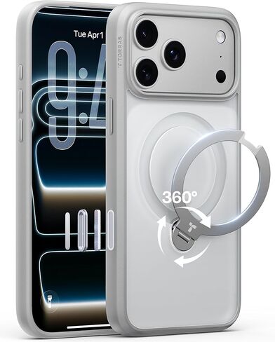 TORRAS Ostand Q3 Spin for iPhone 17 Pro Case with 360 Magnetic Stand, Fit for MagSafe, Camera Control, Built-in Kickstand, 4X Military-Grade Shockproof Slim Phone Case for iPhone 17 Pro, Deep Blue in Saudi Arabia