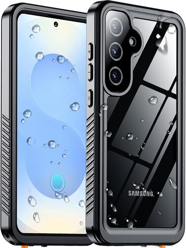 Designed for Samsung Galaxy S25 Case Waterproof, Built-in Lens & Screen Protector Military Shockproof Dropproof IP68 Underwater Full Body Phone Case for Galaxy S25 5G 6.2"-Black (2025) in Saudi Arabia