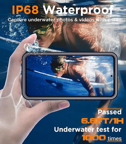 Designed for Samsung Galaxy S25 Case Waterproof, Built-in Lens & Screen Protector Military Shockproof Dropproof IP68 Underwater Full Body Phone Case for Galaxy S25 5G 6.2"-Black (2025) in Saudi Arabia