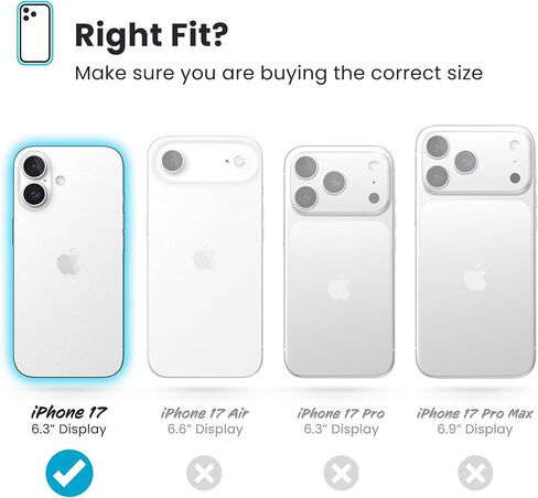Speck GEMSHELL Grip +MS Case for iPhone 17 - Clear/Clear | Slim Protective Grip | Drop Protection | MagSafe Compatible in Saudi Arabia