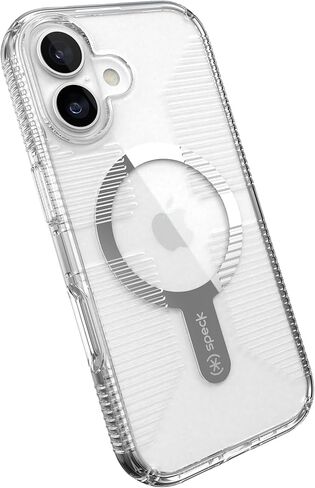 Speck GEMSHELL Grip +MS Case for iPhone 17 - Clear/Clear | Slim Protective Grip | Drop Protection | MagSafe Compatible in Saudi Arabia