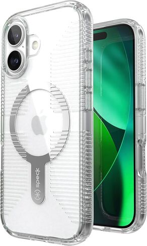 Speck GEMSHELL Grip +MS Case for iPhone 17 - Clear/Clear | Slim Protective Grip | Drop Protection | MagSafe Compatible in Saudi Arabia