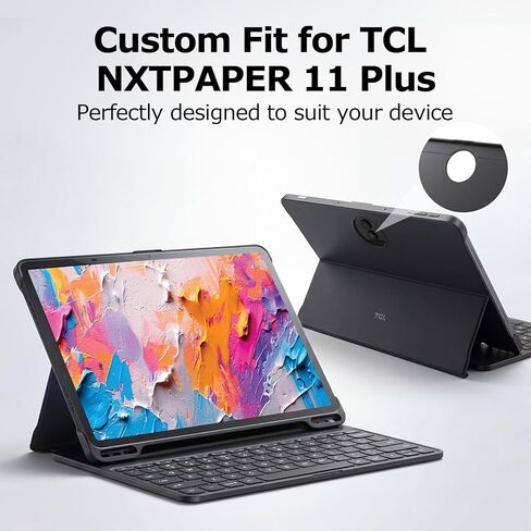 TCL NXTPAPER 11 Plus Tablet Bundle with Keyboard Case – 11.5" 120Hz 2.2K Display, Stylus Included, Detachable Bluetooth Keyboard, 256GB Storage, 8000mAh, Android 15 Productivity Tablet in Saudi Arabia
