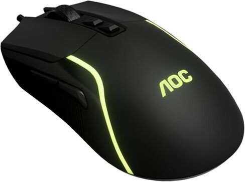 AOC Wired Gaming Mouse, 7200DPI RGB Ergonomic Computer Mouse with Optical Sensor Game Corded Mouse, 7 Programmable Buttons, USB Gaming Mice for Laptop, PC GM170 in Saudi Arabia