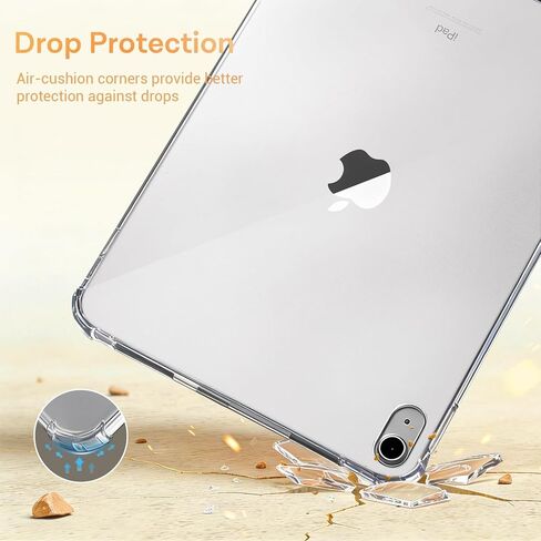 CoBak Clear Case for iPad (A16) 11th Generation 11 Inch 2025, iPad 10th Generation Case 10.9 Inch 2022 - Lightweight Soft TPU, Anti-Scratch Ultra Slim Protective Tablet Cover, Shockproof,Clear in Kuwait