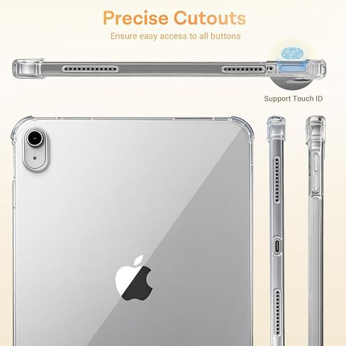 CoBak Clear Case for iPad (A16) 11th Generation 11 Inch 2025, iPad 10th Generation Case 10.9 Inch 2022 - Lightweight Soft TPU, Anti-Scratch Ultra Slim Protective Tablet Cover, Shockproof,Clear in Kuwait