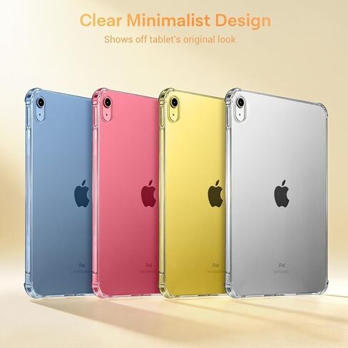 CoBak Clear Case for iPad (A16) 11th Generation 11 Inch 2025, iPad 10th Generation Case 10.9 Inch 2022 - Lightweight Soft TPU, Anti-Scratch Ultra Slim Protective Tablet Cover, Shockproof,Clear in Kuwait