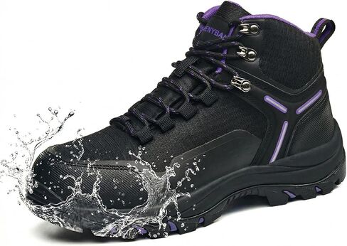 Stasslang Hiking Boots for Women Wide Toe Box Waterproof Non-Slip Lightweight Outdoor Trekking Trail Shoes in Kuwait
