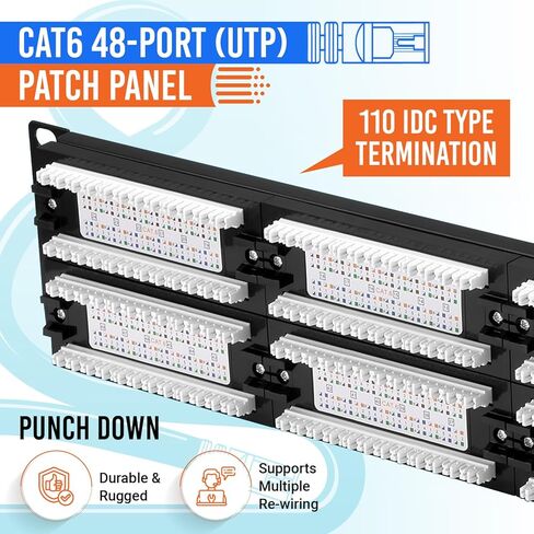 | لوحة التصحيح CAT6 | الهبوط | 48 ميناء in Kuwait