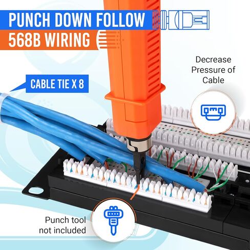 | لوحة التصحيح CAT6 | الهبوط | 48 ميناء in Kuwait