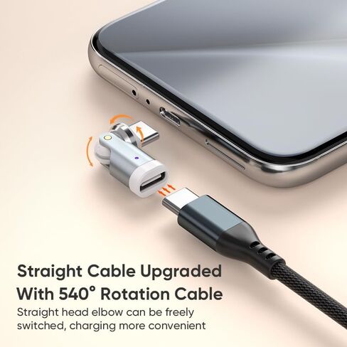 محول USB C [3 عبوات]، محول PD 240W USB C 90 درجة، محول الزاوية اليمنى USB من النوع C/محولات 360 و180 درجة C إلى C للهاتف 17/16/15، سلسلة MacBook Pro/Pad، Samsung Galaxy، الكمبيوتر اللوحي، الكمبيوتر المحمول (3) in Kuwait