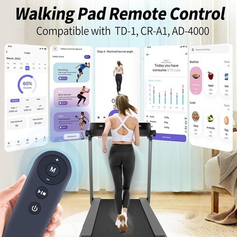 Replacement Remote Control for CintBllTer TOGOGYM SAYFUT TD-1 CR-A1 AD-4000 Walking Pad, for Lichico DK-38AB-2, for TODO Bigzzia Treadmill Remote for Home Small Under Desk Treadmill in Saudi Arabia