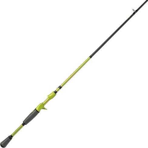 Lew's MACH 2 Casting Fishing Rod, IM8 Graphite Rod, Stainless Steel Guides, Winn Dri-Tac Ultra Split Grip Handle, SoftTouch Graphite Skeletal Reel Seat, Green/Black in Saudi Arabia