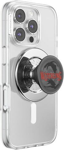 PopSockets Round Phone Grip Compatible with MagSafe, Adapter Ring Included, Phone Holder, Wireless Charging Compatible, Throne of Glass - Terrasen in Saudi Arabia