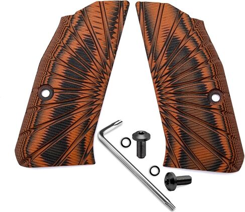 Guuun G10 Grips for Compact CZ Shadow 2 Tactical Slim Compact CZ-75 Grip Palm Sunburst Texture in Saudi Arabia