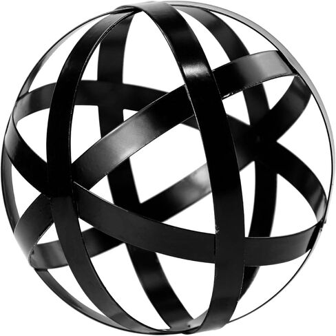 Kesywale Decorative Sphere Metal Band Ball Orbs Decorative Balls Home Decor Accents Tabletop Decorations for Living Room, Kitchen, Bedroom Centerpiece for Dining Room Coffee Table, Side Tables (Gold) in Kuwait