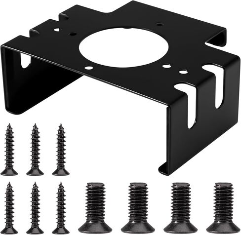 Under Desk Mount for 2024 Mac mini M4/M4 Pro, Wall Mount Metal Under Desk Stand with Screws Behind Monitor Bracket Case Protector Holder Accessories for Economizing Space(Black) in Saudi Arabia