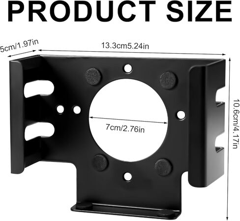 Under Desk Mount for 2024 Mac mini M4/M4 Pro, Wall Mount Metal Under Desk Stand with Screws Behind Monitor Bracket Case Protector Holder Accessories for Economizing Space(Black) in Saudi Arabia