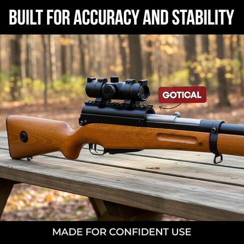Gotical One Piece Saddle Scope Mount w/Picatinny Rail on Top for SKS Original Easy to Install Aluminum CNC-machined Hardcoat Anodized Matte Black in Saudi Arabia