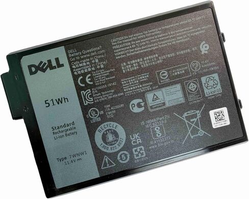 DELL 7WNW1 11.4V 4342mAh 51Wh 3-Cell Lithum-Ion notebook Battery For DELL Latitude 5420 Rugged,5424 Rugged Series P85G P86G P137G P85G001 P86G001 P137G001 P137G002 P/N: DMF8C GK3D3 6NNCF DP3KF DMF0C in Saudi Arabia