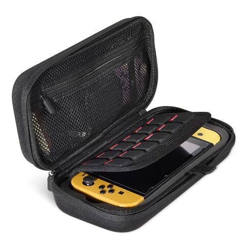 Amazon Basics Universal Nintendo Switch Case with 12 Game Card Slots, Fits Switch OLED and Switch 2, Black, 1-Pack in Saudi Arabia