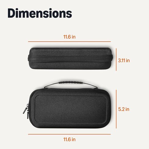 Amazon Basics Universal Nintendo Switch Case with 12 Game Card Slots, Fits Switch OLED and Switch 2, Black, 1-Pack in Saudi Arabia