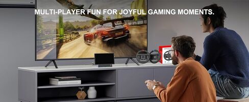 IEFROM 2-Pack Switch Steering Wheel, Black Joy-Con Grip for Mario Kart 8 Deluxe & Mario Kart 9, Plug-and-Play Racing Controller, Ideal Gift Accessory in Saudi Arabia