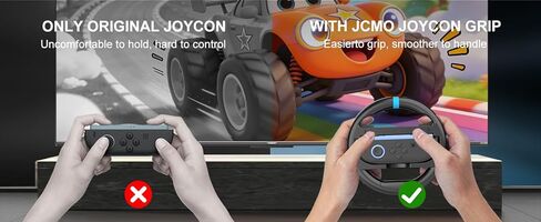 IEFROM 2-Pack Switch Steering Wheel, Black Joy-Con Grip for Mario Kart 8 Deluxe & Mario Kart 9, Plug-and-Play Racing Controller, Ideal Gift Accessory in Saudi Arabia
