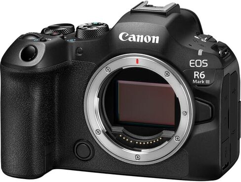 كاميرا كانون EOS R6 Mark III بدون مرآة | هيكل نظام RF كامل الإطار مع تركيز بؤري تلقائي متقدم وأداء عالي السرعة وفيديو بدقة 4K | لحفلات الزفاف والرياضة والمبدعين + محول EF-EOS R + بطاقة سعة 64 جيجابايت + المزيد in Saudi Arabia
